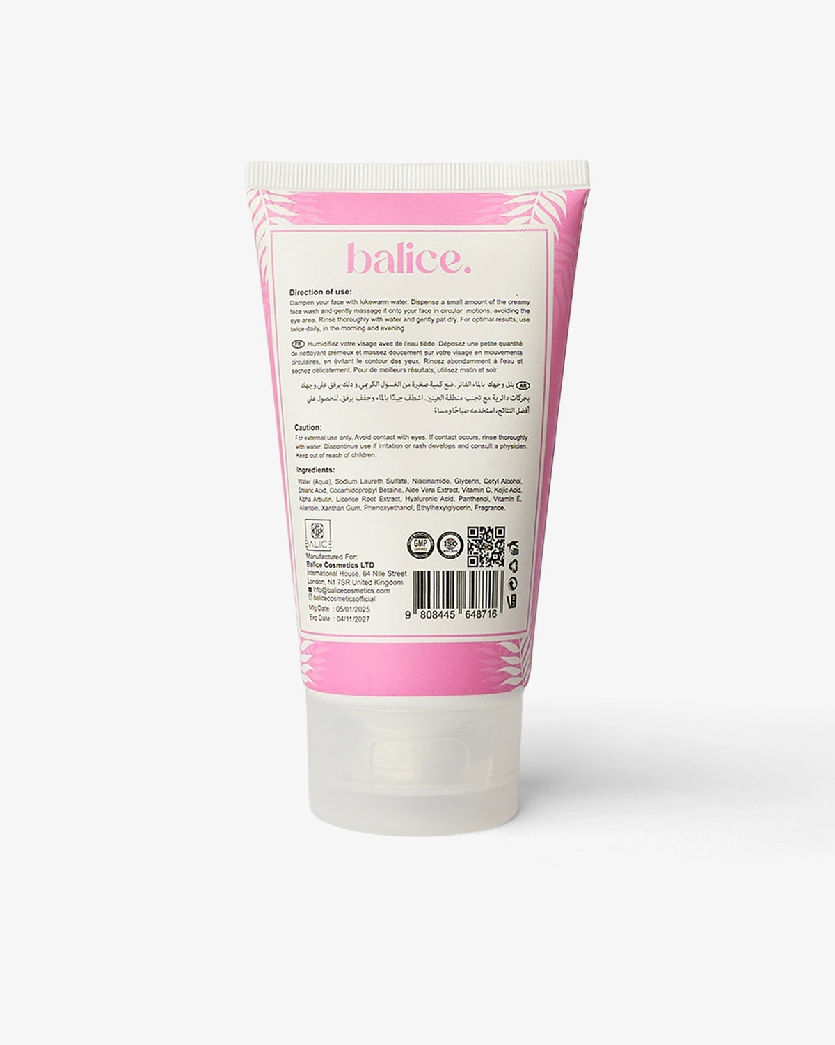 WHITENING FACE WASH 120 ML